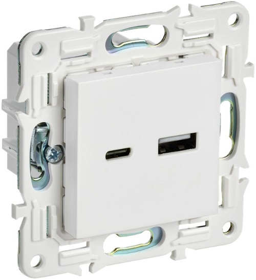 Розетка USB IEK SK-U22-018-K01