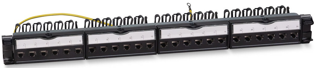 Патч-панель Cabeus PL-24-KJ-RJ45-Cat.6a-180T