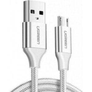 Кабель USB A (M) - microUSB B (M), 1м, UGREEN US290 White