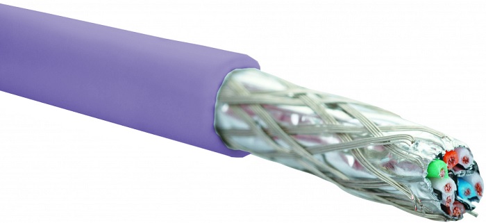 Кабель витая пара S/FTP 6a кат. 4 пары Eurolan 19C-SA-05VL-R500