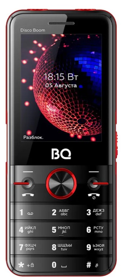 Мобильный телефон BQ 2842 Disco Boom Black+Red