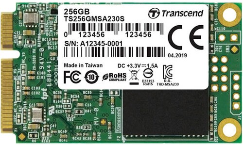 SSD накопитель 256 ГБ Transcend TS256GMSA230S, SATA III, [TS256GMSA230S]