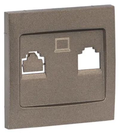 Накладка розетки компьютерной EKF ESK02-L-035-60