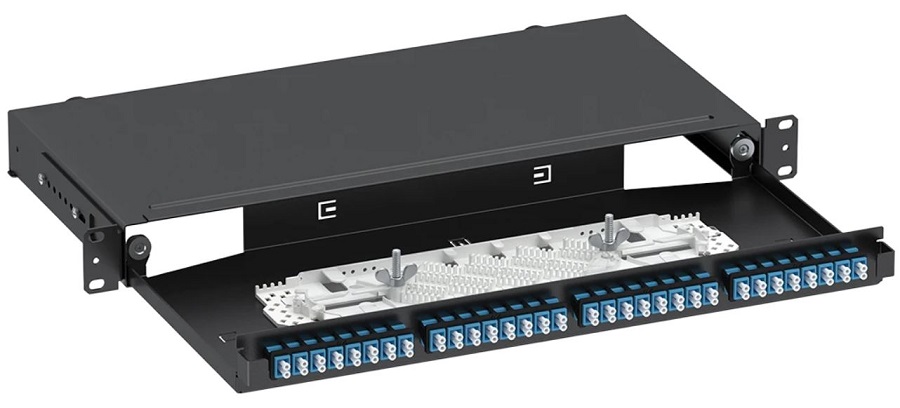 Кросс оптический стоечный 19" выдвижной 1U ССД 130304-01098