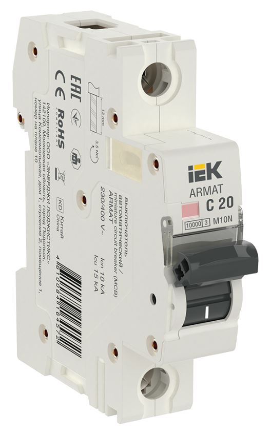 Автоматический выключатель IEK AR-M10N-1-C020
