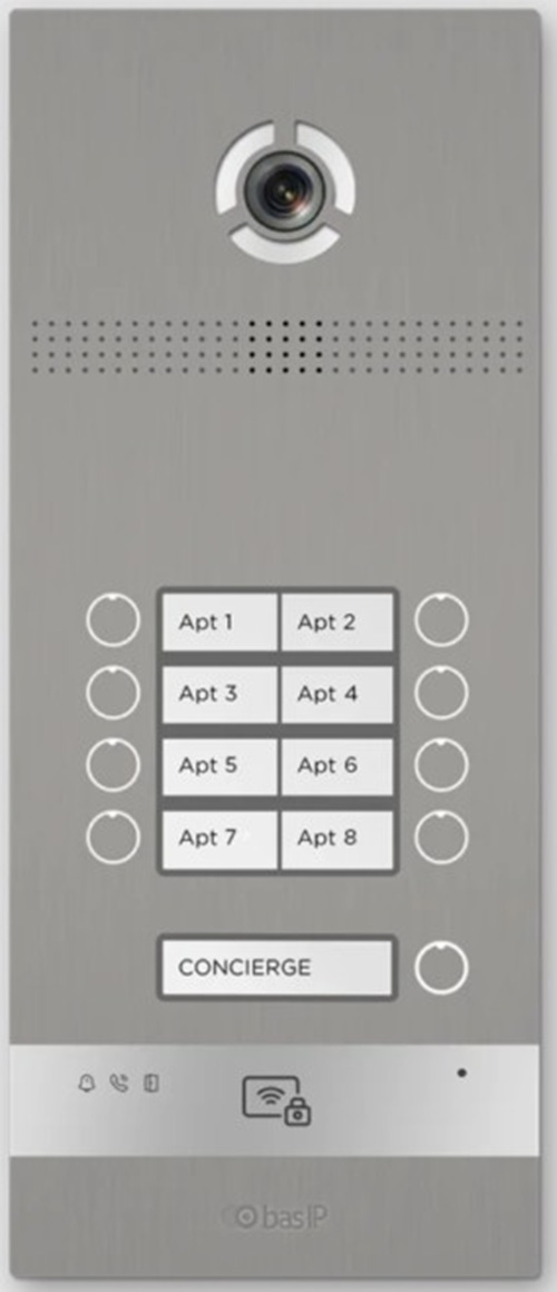 Вызывная панель BAS-IP BI-08FBI Silver