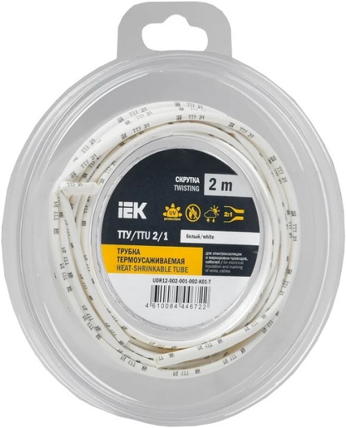 Трубка термоусадочная IEK UDR12-002-001-002-K01-T