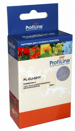 Тонер-картридж ProfiLine PL-CLI-521Y-Y Желтый