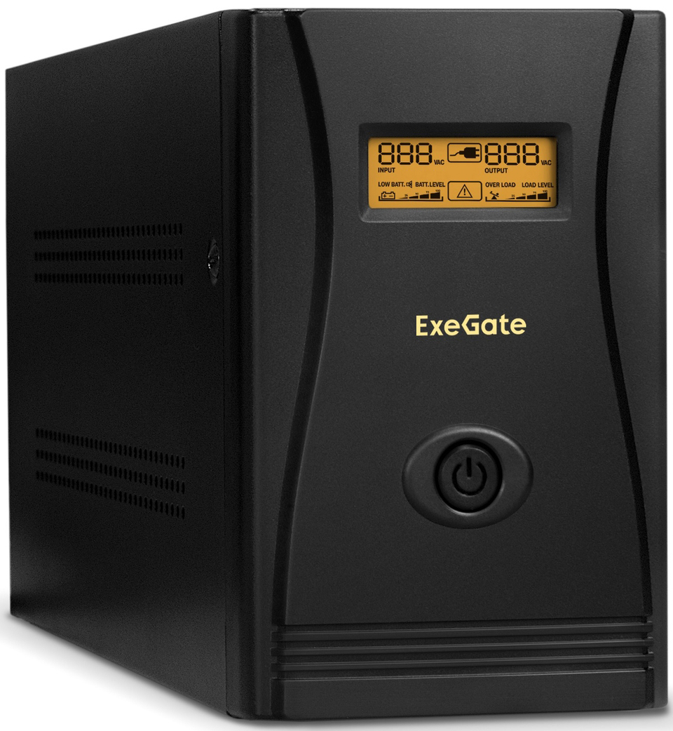 Источник бесперебойного питания Exegate SpecialPro Smart LLB-2000.LCD.AVR.C13.RJ.USB