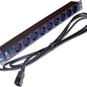 Блок розеток 19", 9 розеток TWT TWT-PDU19-10A9P4-3.0