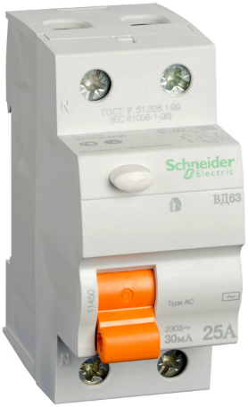 Выключатель дифференциального тока (ВДТ, УЗО) Schneider Electric 11450