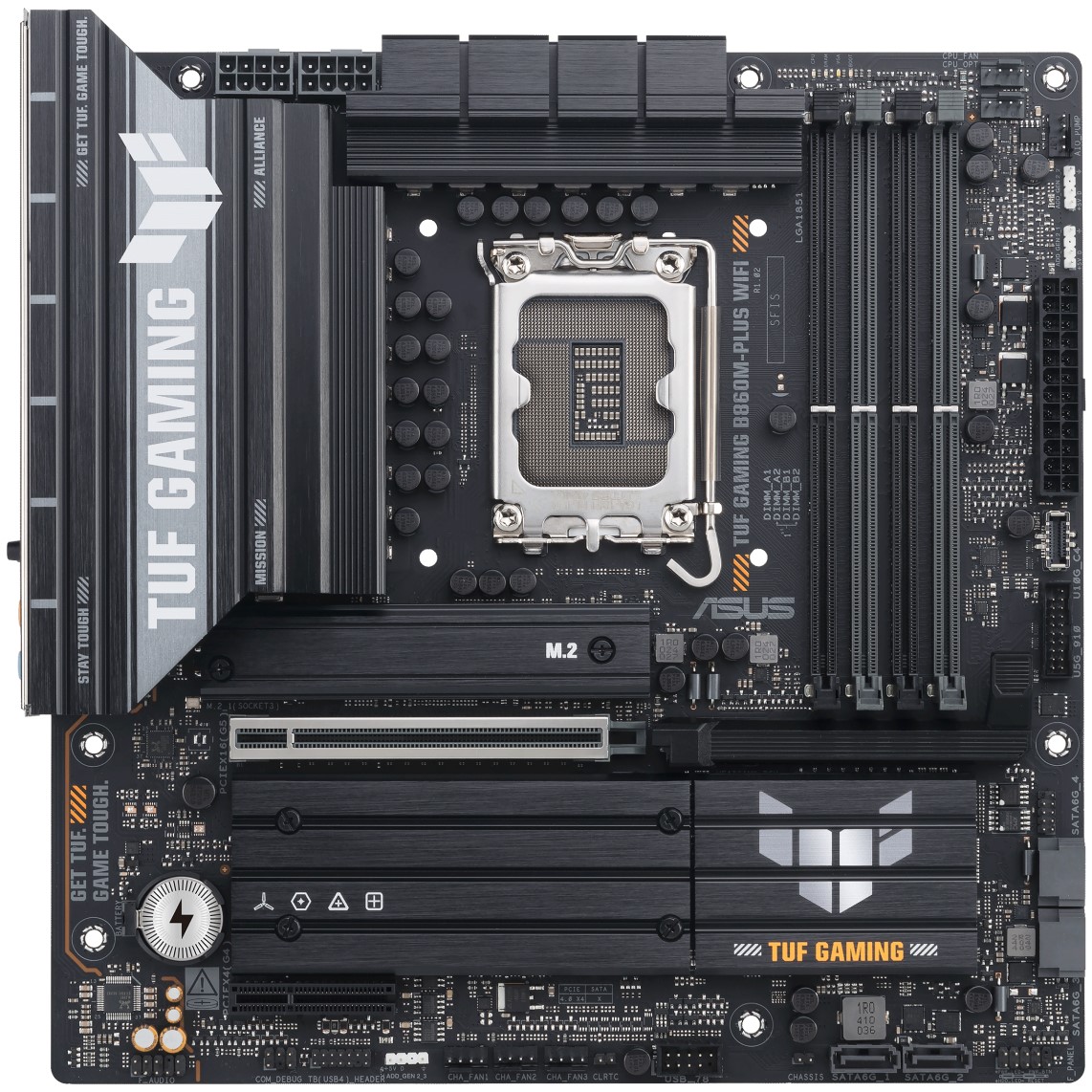 Материнская плата ASUS TUF GAMING B860M-PLUS WIFI, LGA1851, Intel B860, mATX