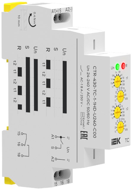 Реле циклическое IEK CTR-430-TC-1-1HD-U240-C00