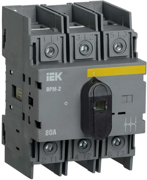 Выключатель-разъединитель модульный IEK MVR20-3-080