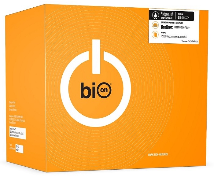 Тонер-картридж BION BCR-DR-2275 Черный
