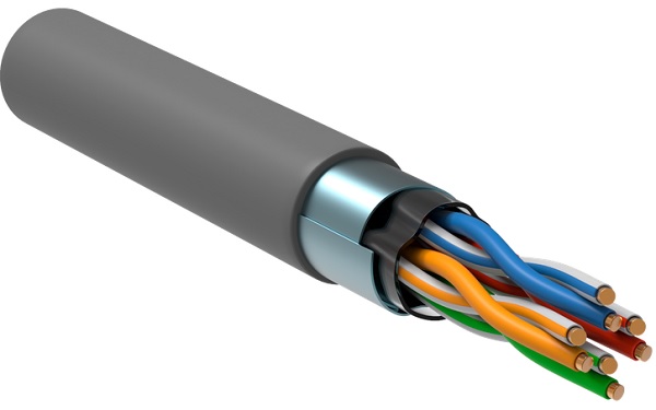 Кабель витая пара F/UTP 5e кат. 4 пары ITK LC1-C5E04-321-T-P-R