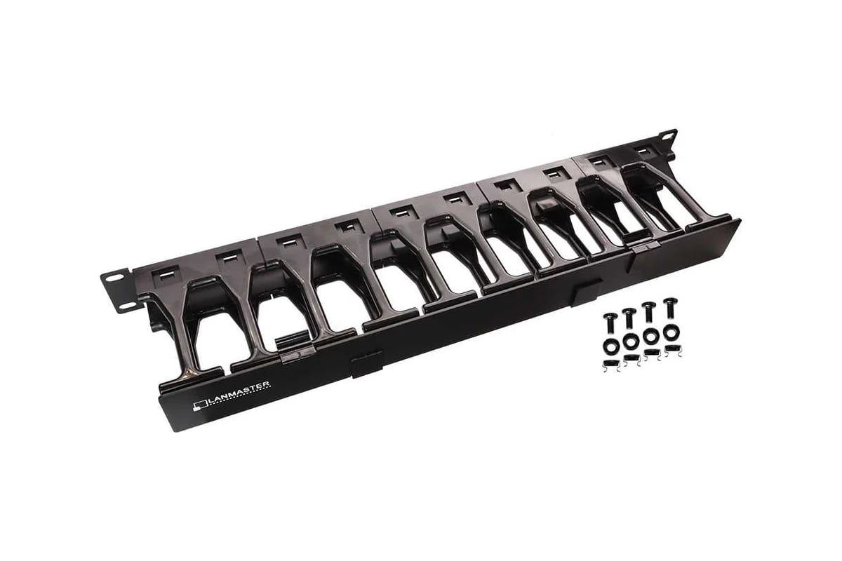 Кабельный организатор Lanmaster LAN-ORG-PF/S-1U
