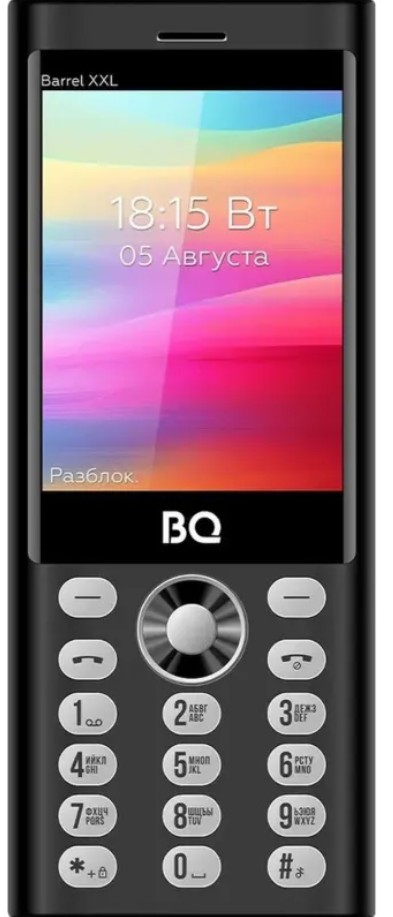 Мобильный телефон BQ 3598 Barrel XXL Black+Silver