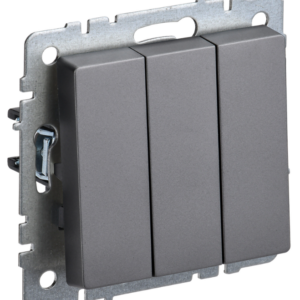 Выключатель трехклавишный IEK BR-V30-0-10-K46