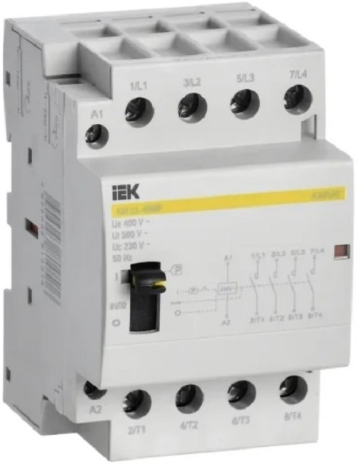Контактор модульный IEK MKK22-25-40