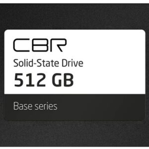 SSD накопитель 512 ГБ CBR SSD-512GB-2.5-BS24b, SATA III, [SSD-512GB-2.5-BS24b]
