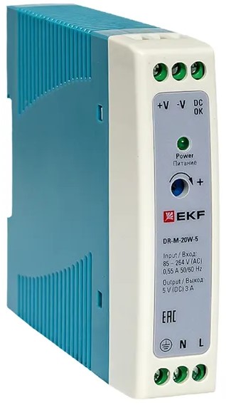 Блок питания EKF DR-M-20W-5