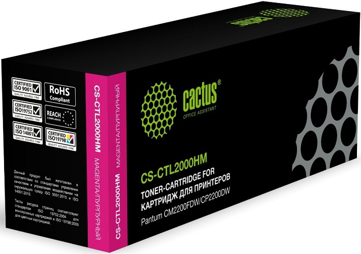 Тонер-картридж Cactus CS-CTL2000HM Пурпурный