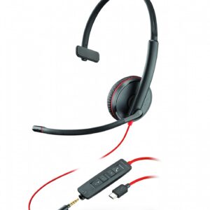 Проводная моногарнитура Plantronics BlackWire C5210-C, Проводной, Накладные, [PL-C5210-C]