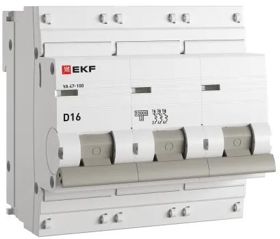 Автоматический выключатель EKF mcb47100-3-16D-pro