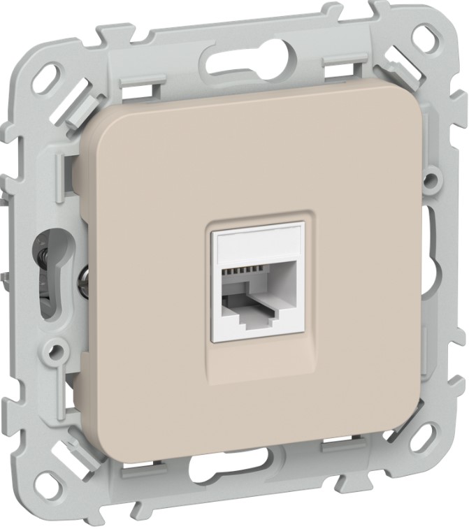 Розетка компьютерная IEK FI-K12-1-K88