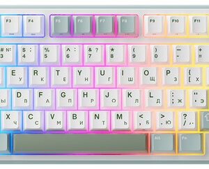 Механическая клавиатура Royal Kludge R75, USB, Белый, Серый [6935280823916]