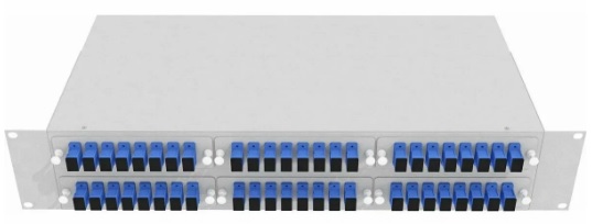 Кросс оптический стоечный Vimcom СКРУ-2U-48SC/U-SM-48AD+48PT/G-GR