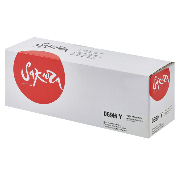 Тонер-картридж Sakura 069HY ECO (5095C002) Желтый