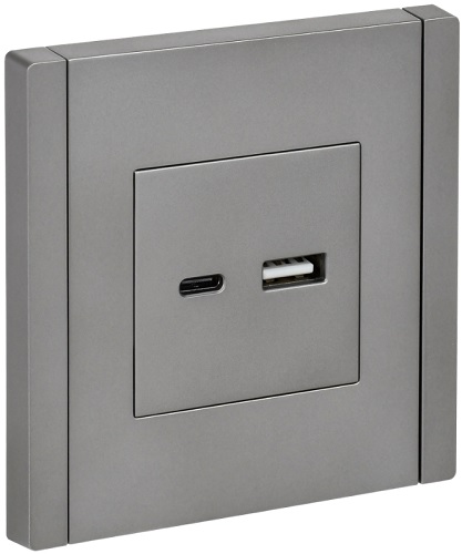 Розетка USB IEK FP-U22-D31-K46