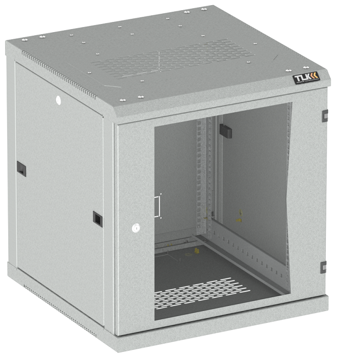 Шкаф настенный 19", 12U TLK TWC-126045-R-G-GY