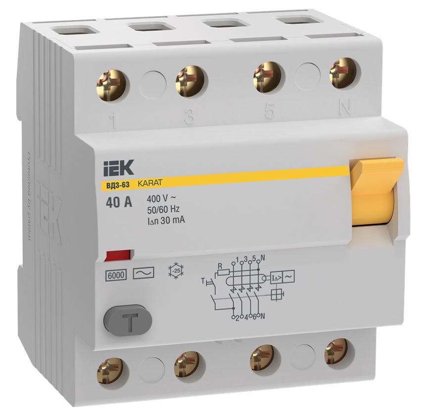 УЗО IEK MDV20-4-040-030