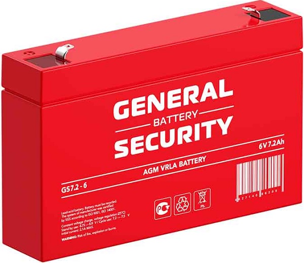 Аккумулятор General Security GS7.2-6