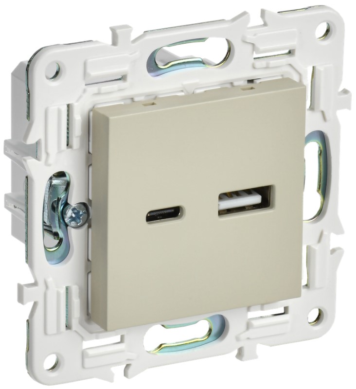 Розетка USB IEK SK-U22-018-K10