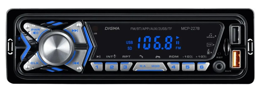 Автомагнитола Digma MCP-227B