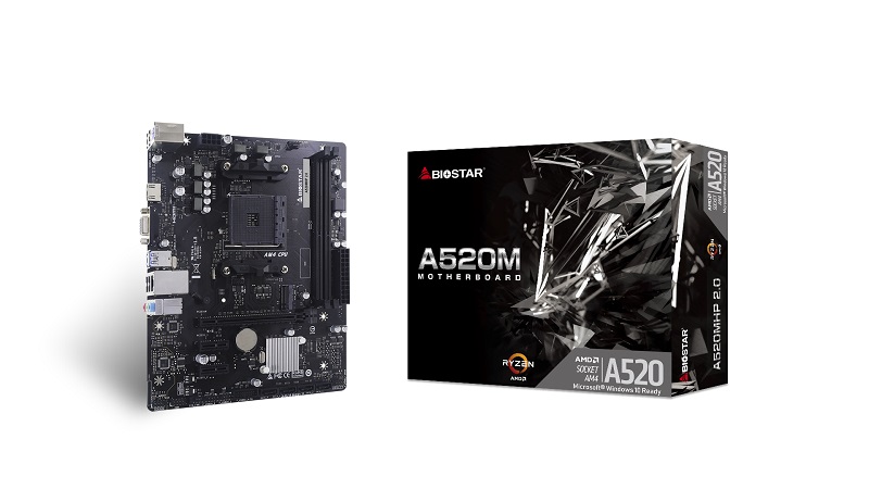 Материнская плата Biostar A520MHP 2.0, AM4, AMD A520, mATX