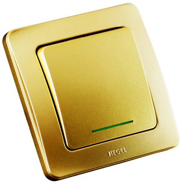 Выключатель одноклавишный HEGEL ВС10-332-07