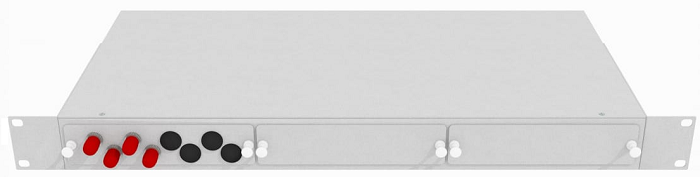 Кросс оптический стоечный TopLAN КРС-Top-1U-04ST/U-OS2-GY
