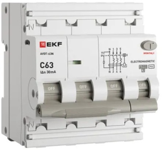 Автомат дифференциальный EKF D63N46M63C30