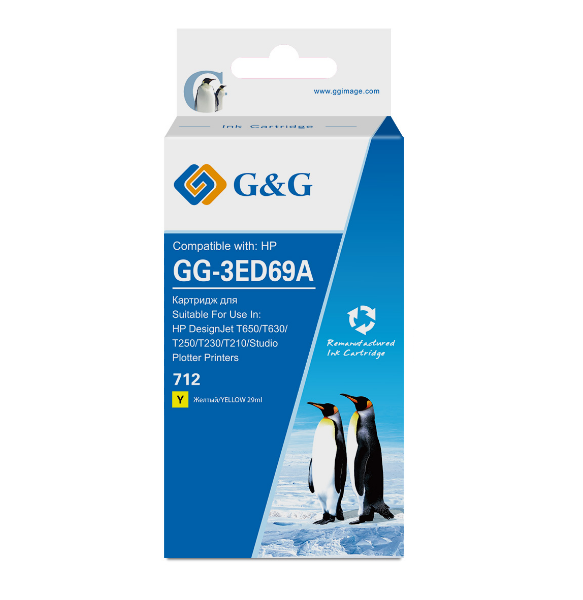 Тонер-картридж G&G GG-3ED69A Желтый
