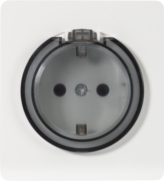 Розетка с заземлением KRANZ KR-78-0702-1