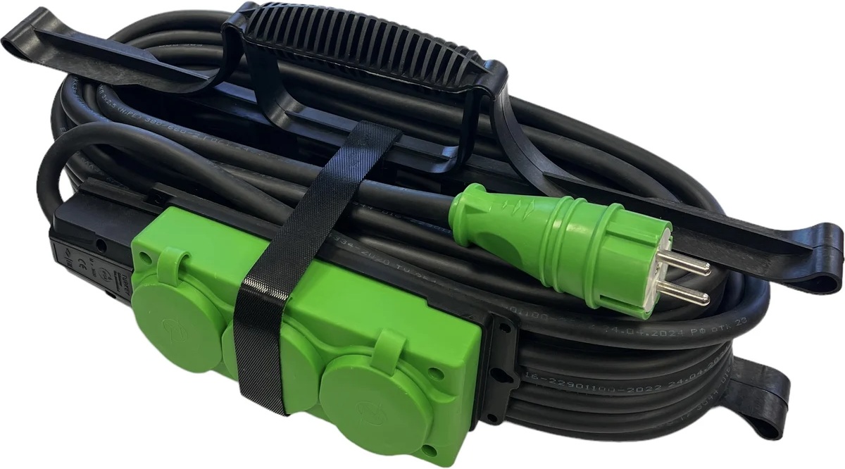 Удлинитель силовой iTOK i-CONNECT-COLOR-SUR-KG-325-3-54-30-GREEN