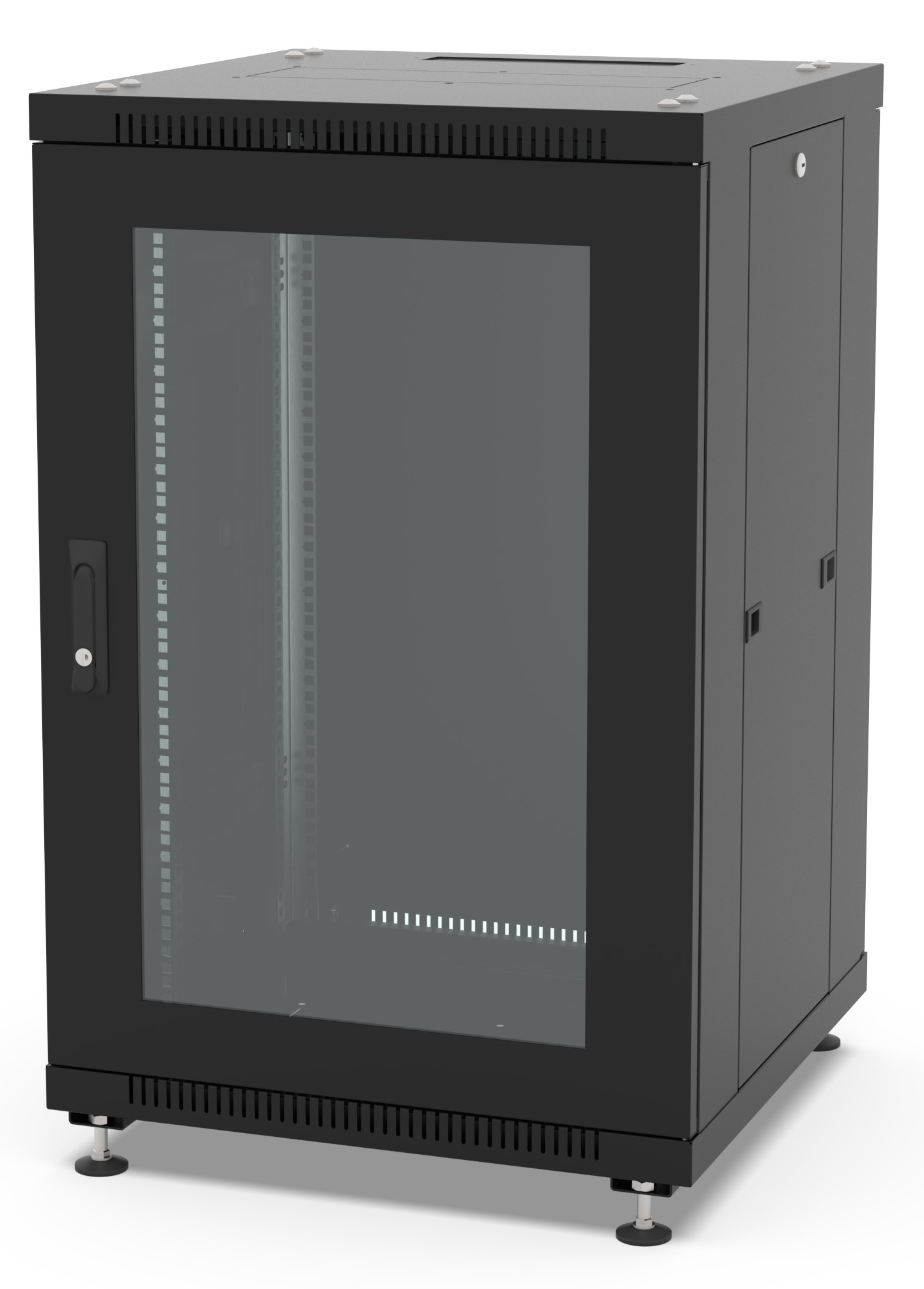 Шкаф напольный 19", 18U Filum FL-NT-1866GM1M-BK