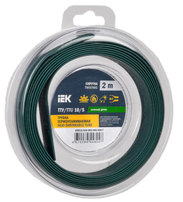 Трубка термоусадочная IEK UDR12-010-005-002-K06-T