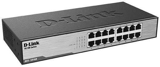 Коммутатор неуправляемый D-link DES-1016D/I1A
