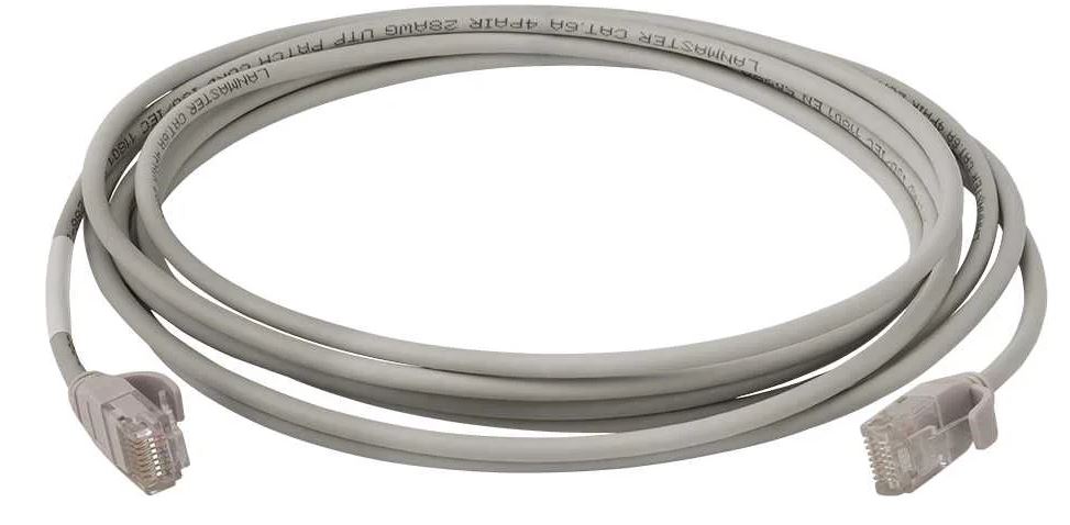 Кабель патч-корд U/UTP 6a кат. 5м Lanmaster LAN-PC45/28-U6A-5.0-GY